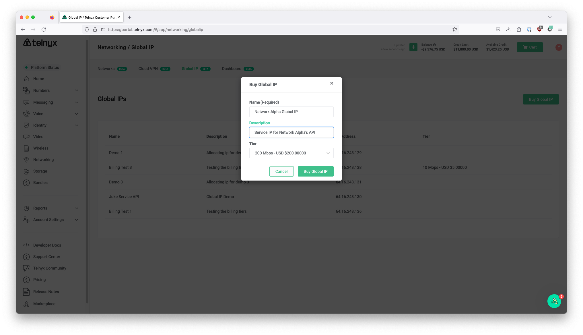 Wireguard interface section.