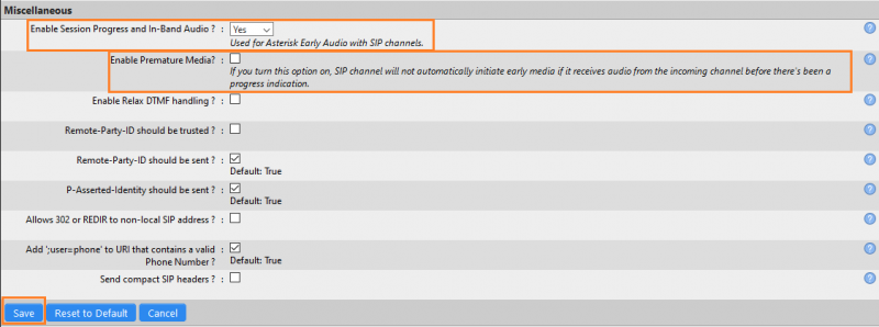 Miscellaneous section of the ScopTEL portal.