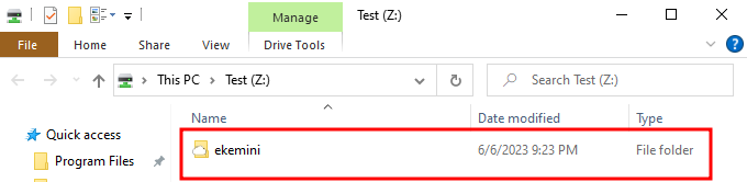 Telnyx Storage files section.