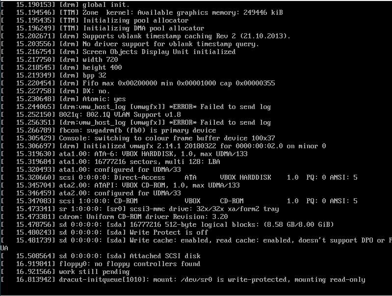 The installer interface. 