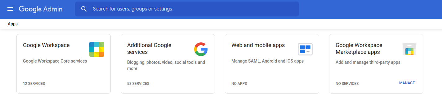 Web and mobile apps tile.