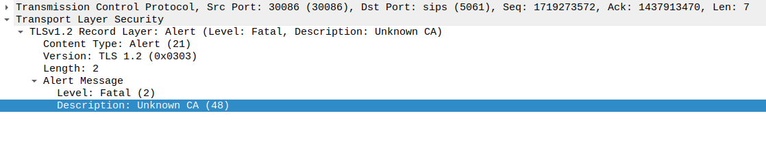Unknown CA screenshot
