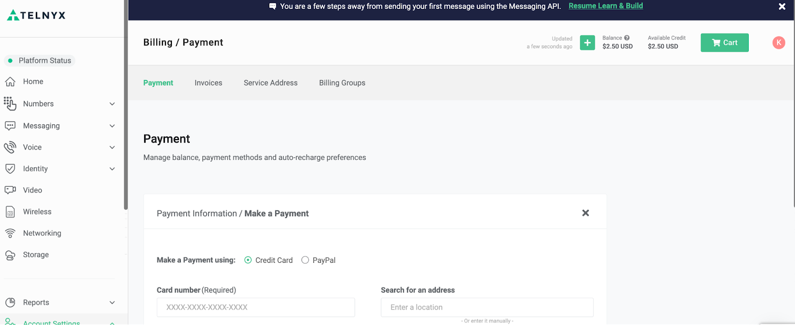 "Add Funds" section. 