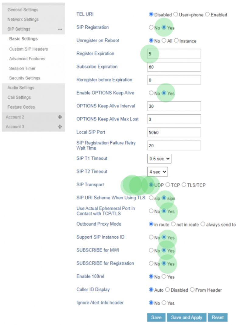 Account 1 section.